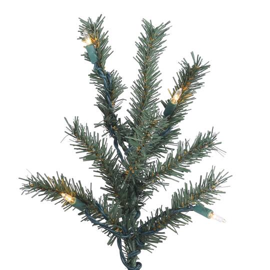 8ft. Pre-Lit Natural Bark Alpine Artificial Christmas Tree, Clear Lights